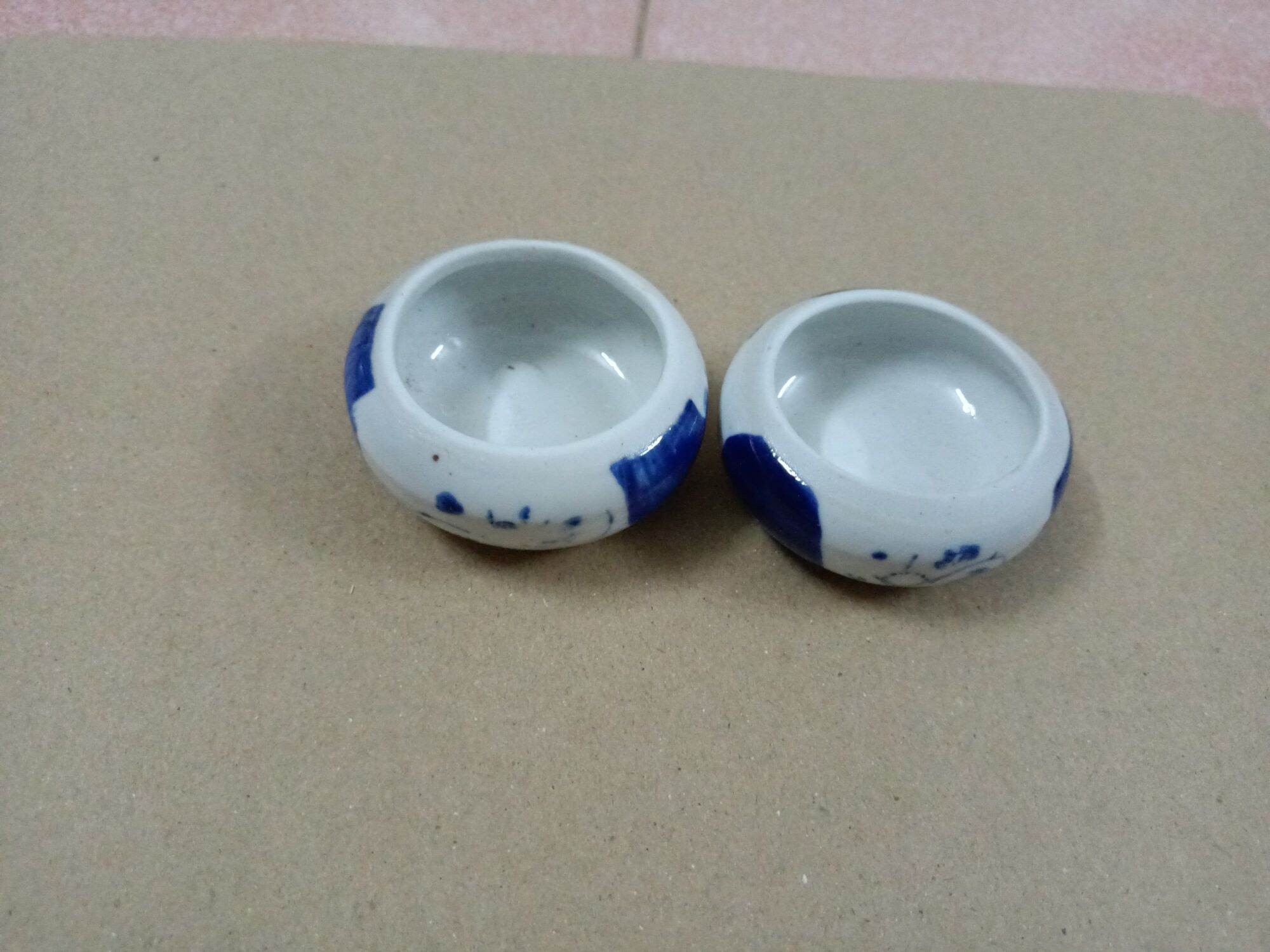 Cóng sứ đựng sâu cho chim men đẹp