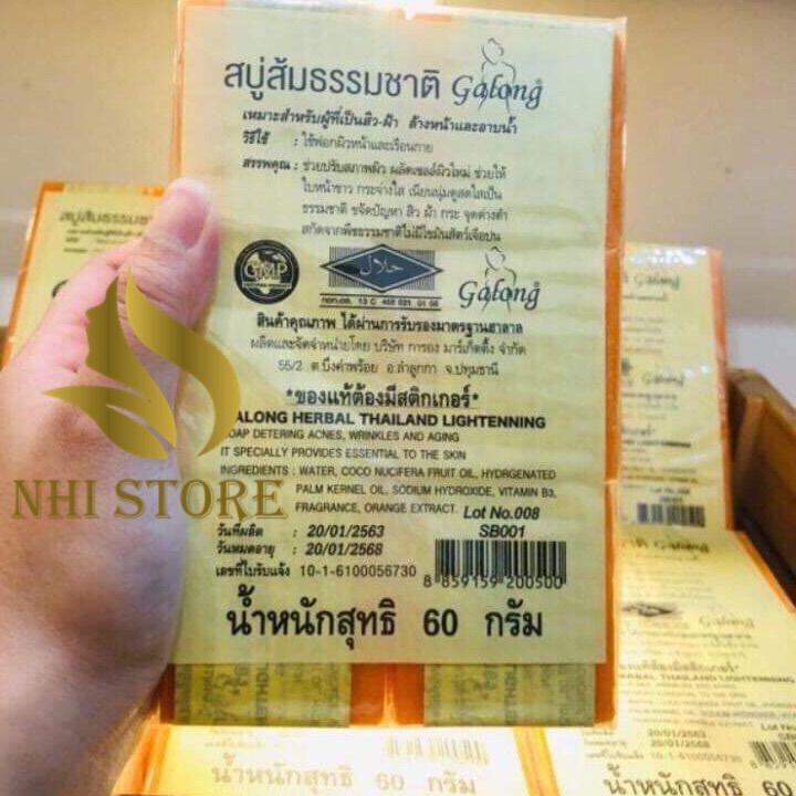 [HÀNG Chính Hãng] Xà Phòng Nghệ Ngừa Mụn Trắng Da Thái Lan
