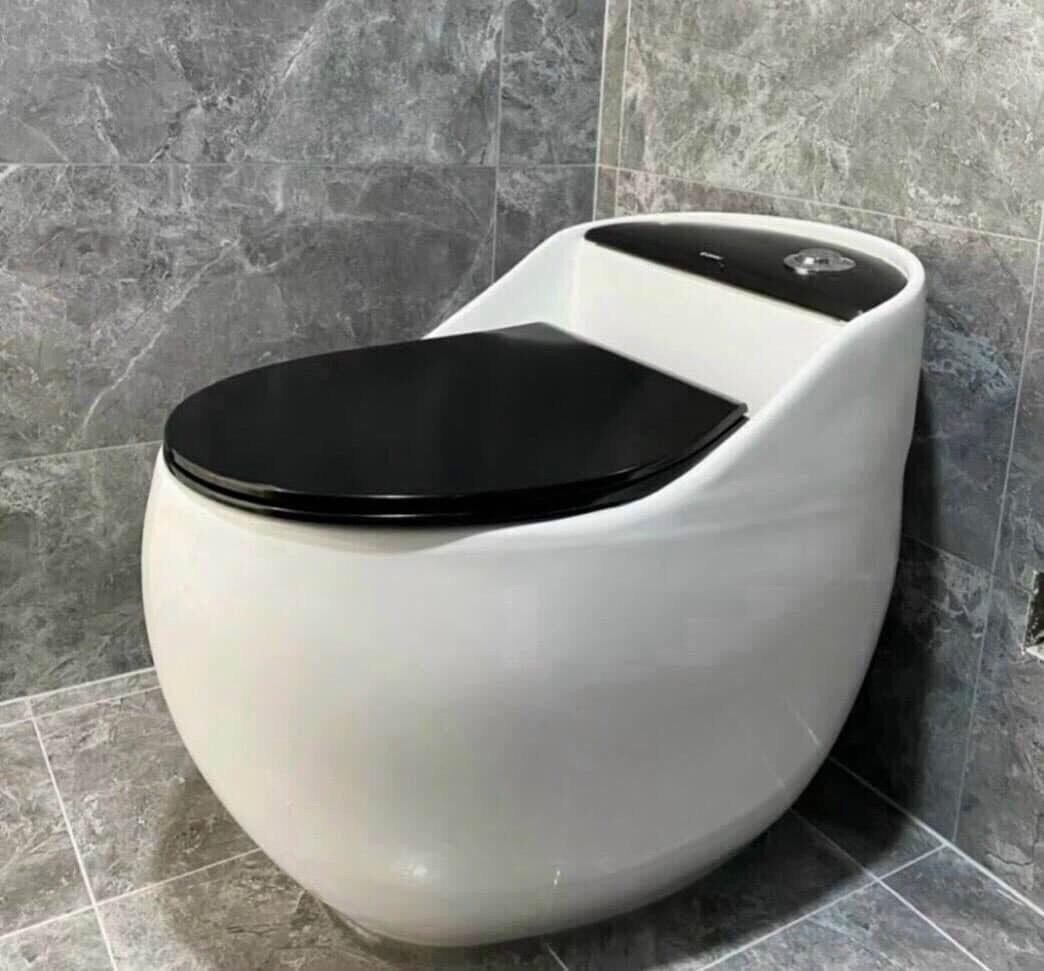 BỒN CẦU QUẢ TRỨNG GRVBC R21 WHITE&BLACK