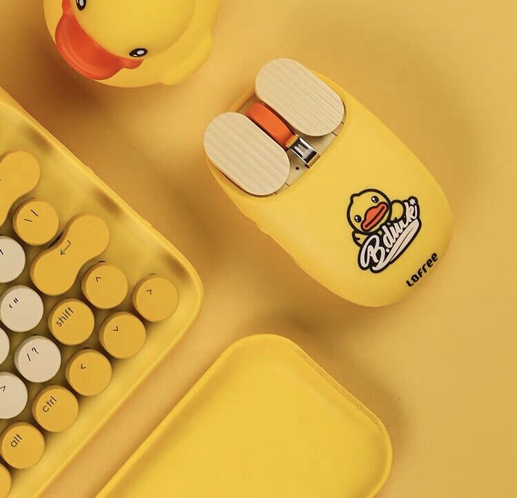 Chuột không dây Lofree chính hãng, hình vịt Bduck đáng yêu