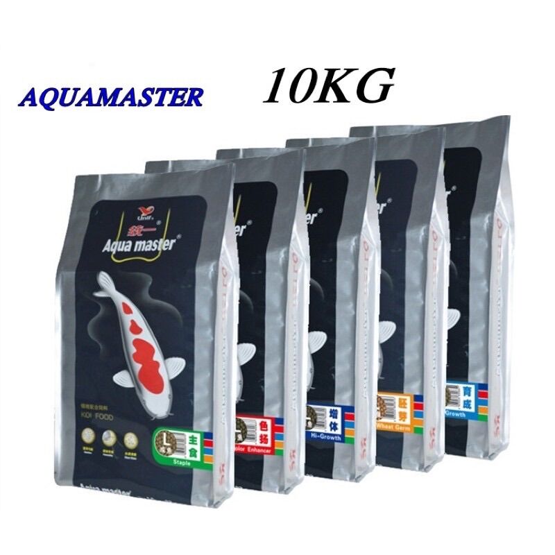 Thức ăn cá Koi Aquamaster Staple bao 10kg hạt size L