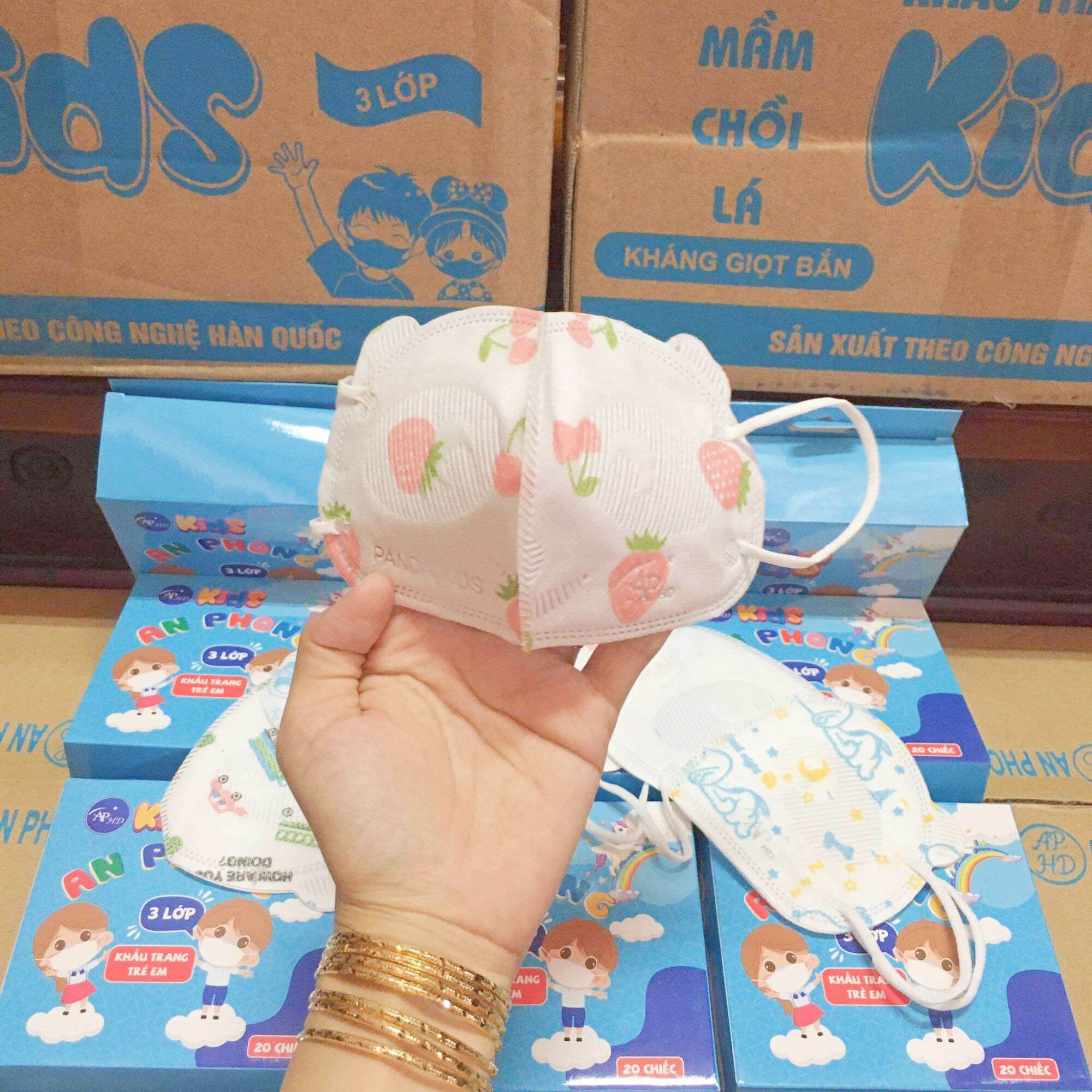 COMBO 100CÁI KHẨU TRANG MẦM CHỒI LÁ CHO BÉ