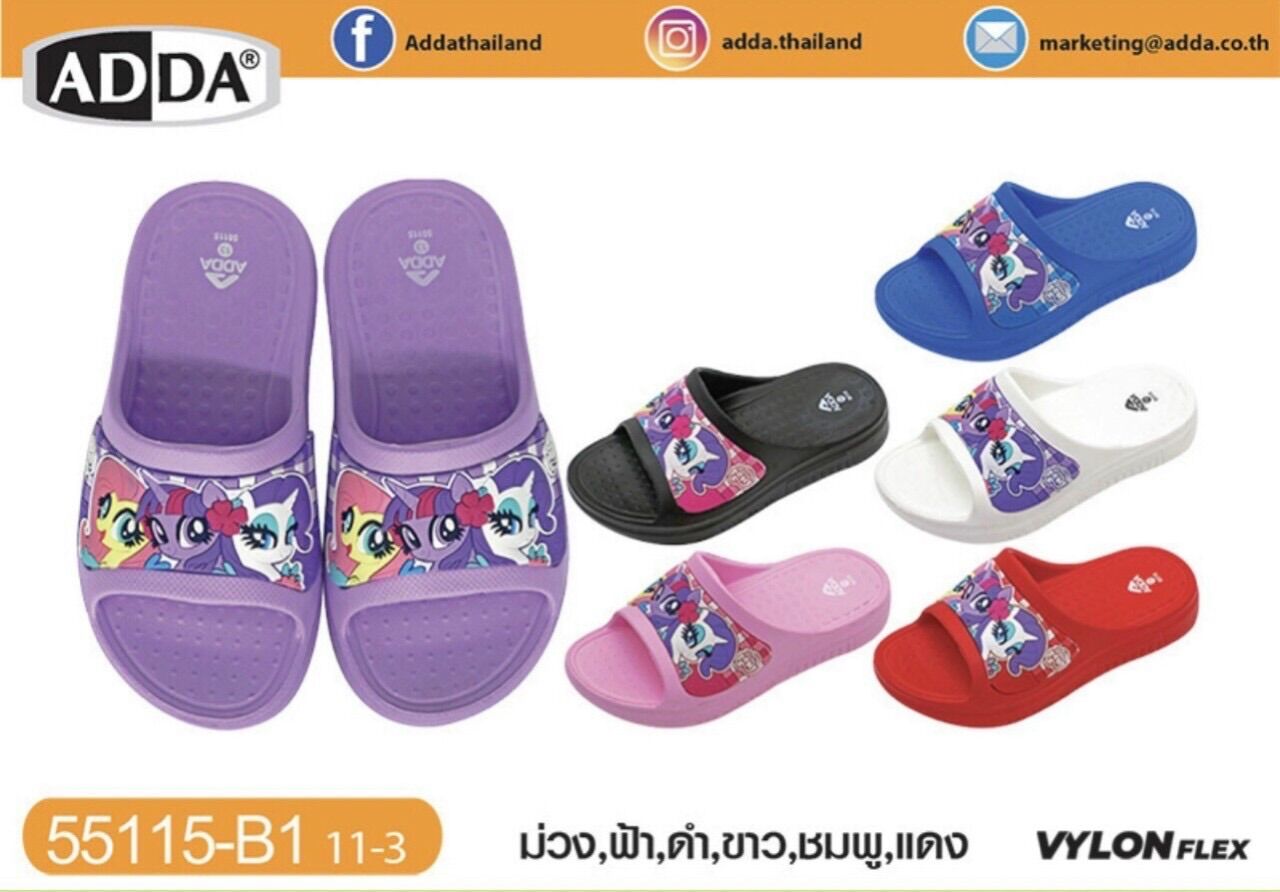 Dép bé gái- Dép quai ngang adda ThaiLan 55115 siêu nhẹ