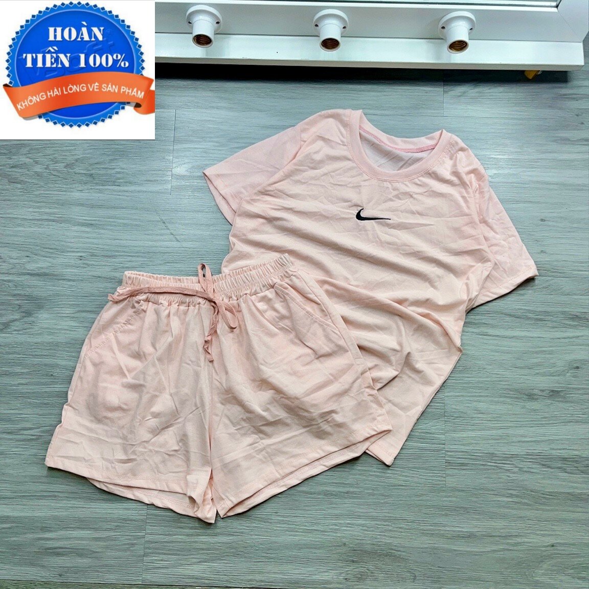 Set bộ đùi ngắn nữ, from rộng 60kg trở xuống vừa, thuận nguyễn
