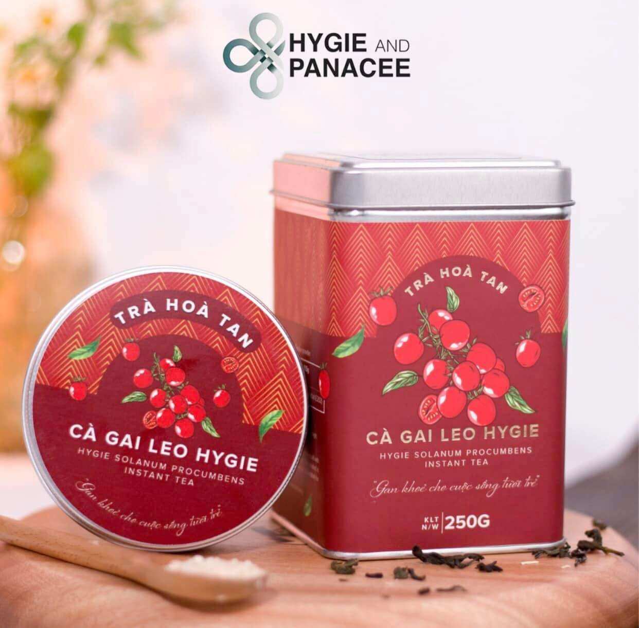 Trà Hoà Tan Cà Gai Leo Hygie 150 gam hộp 30 gói hổ trợ giải rượu mát gan