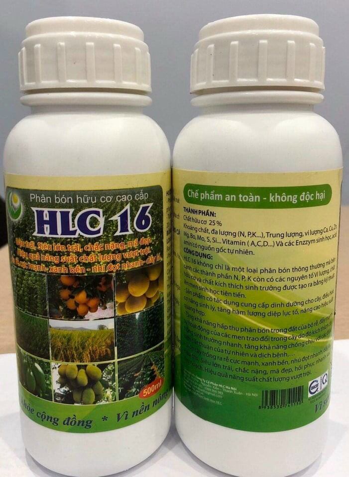 CHẾ PHẨM SINH HỌC PHÂN BÓN LÁ CAO CẤP HLC 16