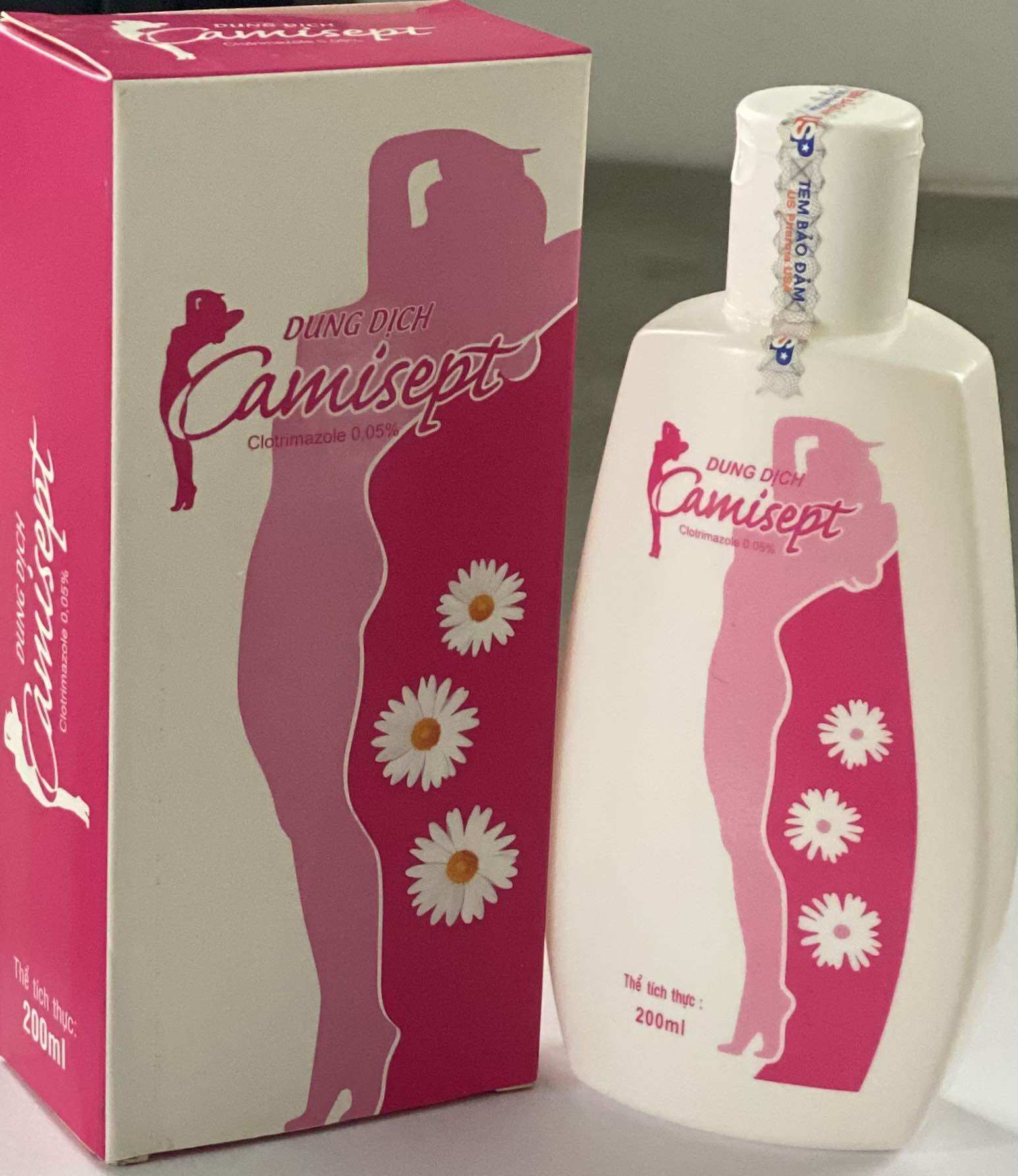 DUNG DỊCH VỆ SINH PHỤ NỮ CAMISEPT 200ML 01 chai