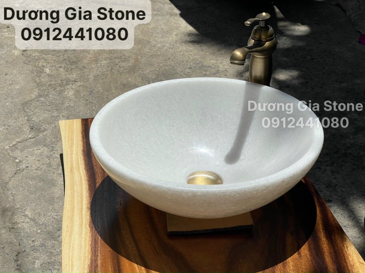 Lavabo đá Trắng muối