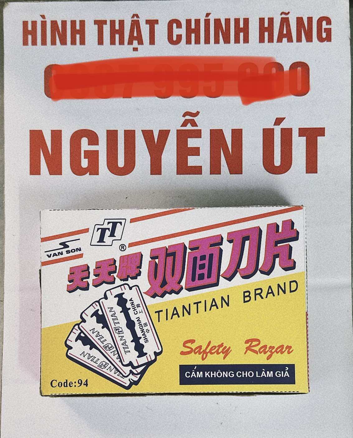 Lưỡi lam tím hộp 200 lưỡi