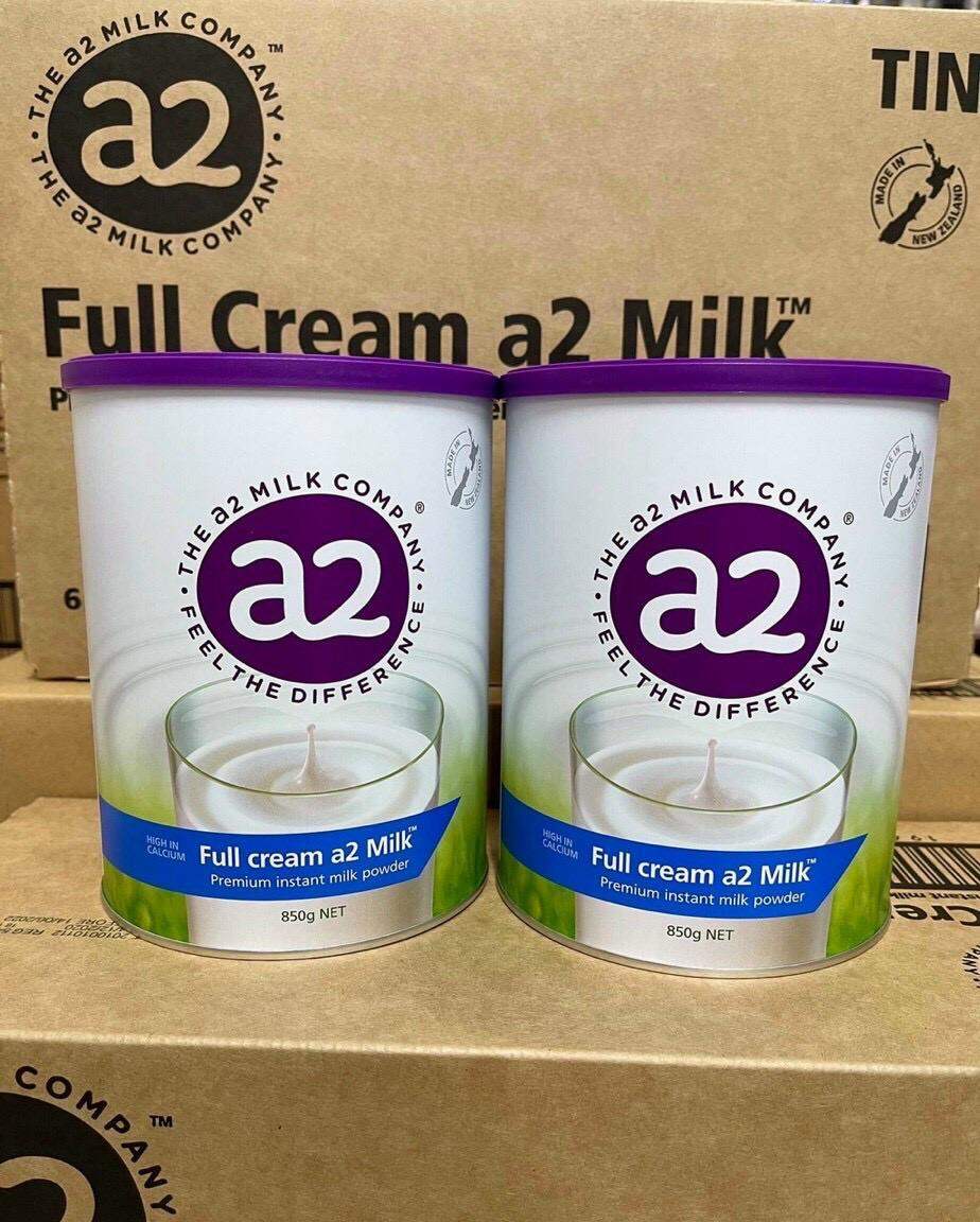 SỮA BỘT A2 NGUYÊN KEM ÚC MẪU MỚI NHẤT ĐÓNG LON 850gr