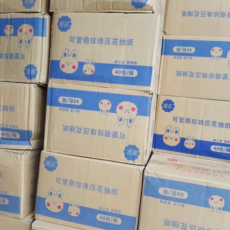 Set 10 bịch Giấy ăn thỏ tím nội địa trung