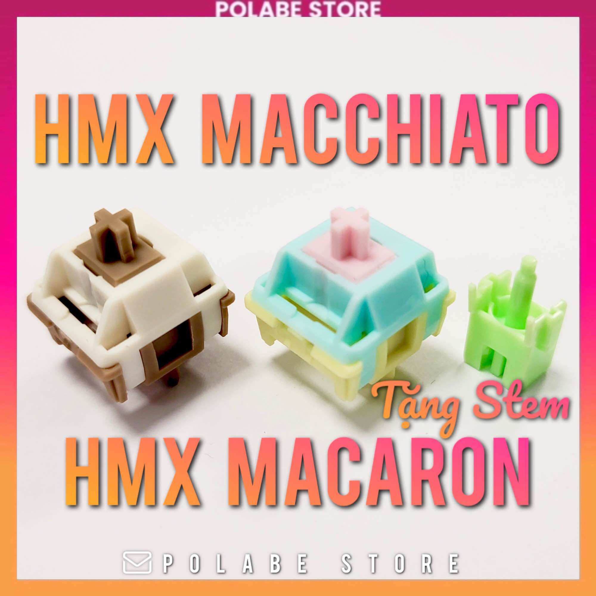 HMX Macchiato Linear switch HMX Macaron linear công tắc bàn phím cơ YG Studio Macchiato - Polabe Store