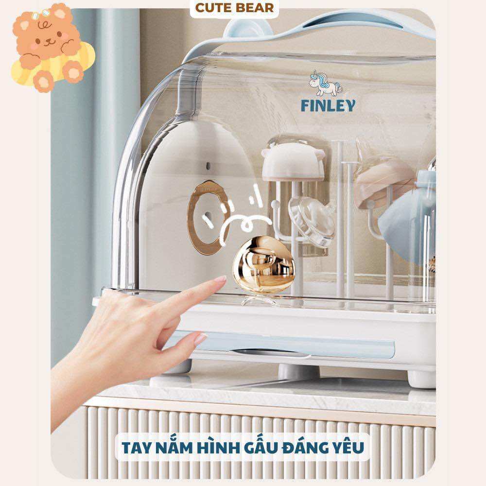 Khay úp bình sữa ly cốc Finley gấu con FL 0091