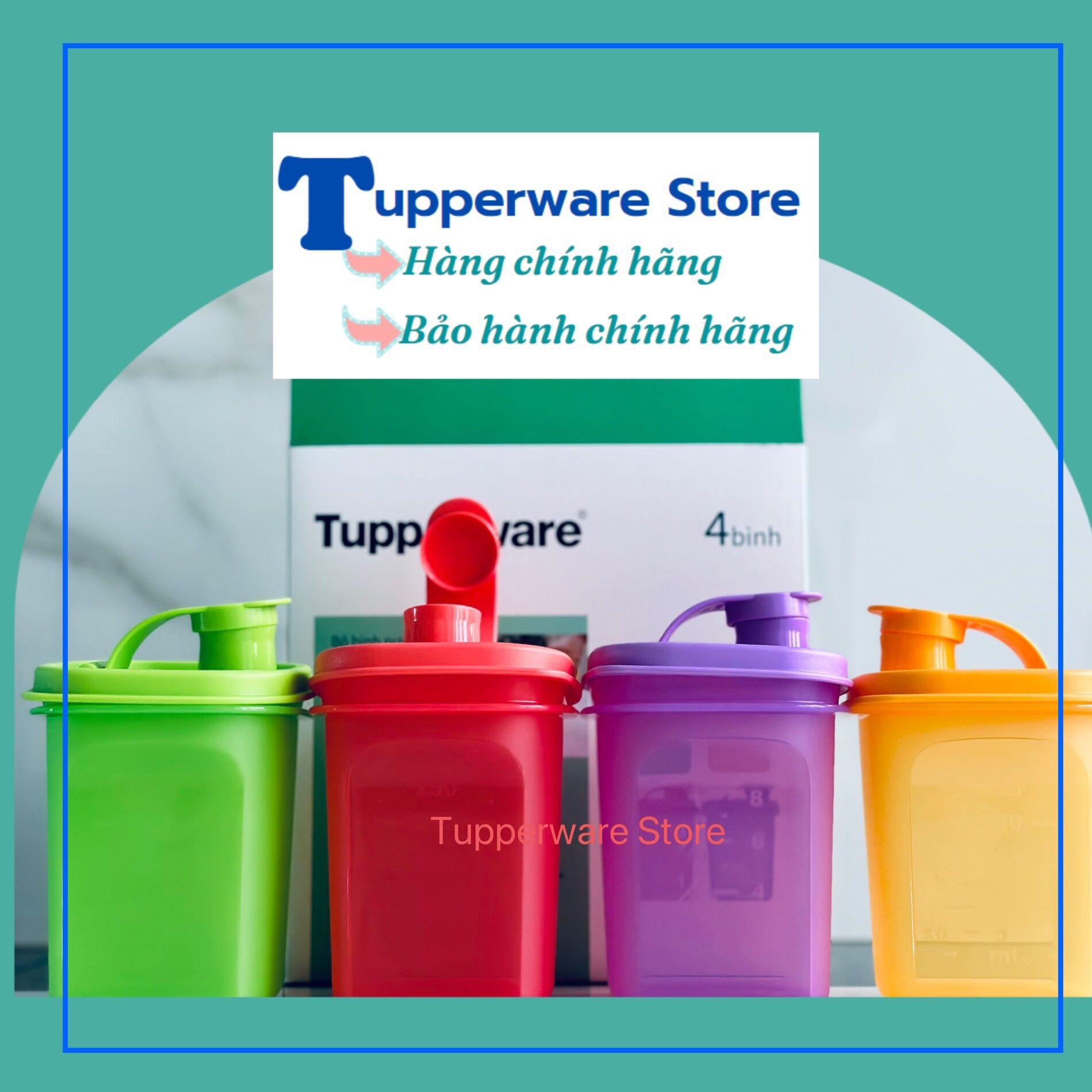 Bình nước Tupperware Slim Line 350ml & 1L