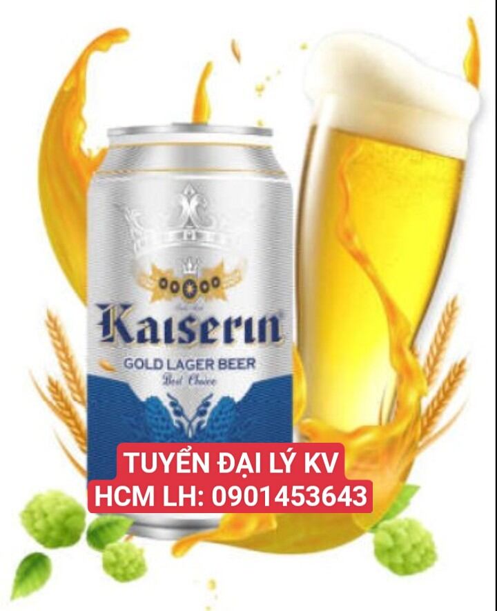 Bia Kaiserin Gold Lager thùng 24 lon date mới
