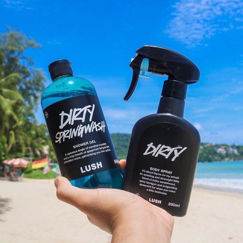 (Fullsize 200ml) Xịt toàn thân LUSH - Body spray (Dirty, Twilight, Rose jam, Sakura, Plum rain, Big…)
