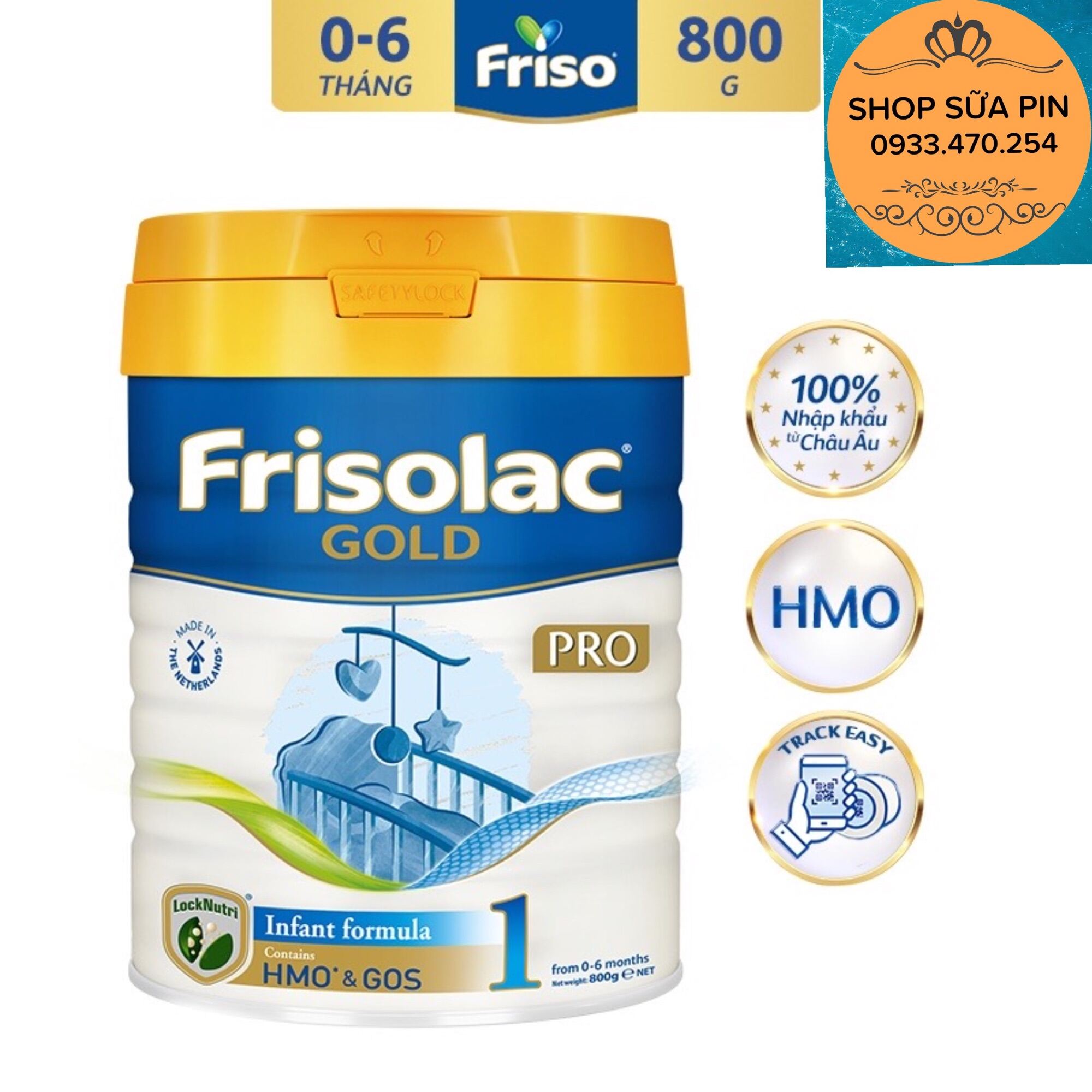 Sữa bột Frisolac gold pro số 1 800h thumbnail