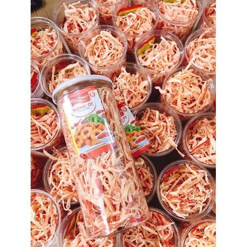 Mực xé sợi hấp nước cốt dừa siêu ngon - 300g