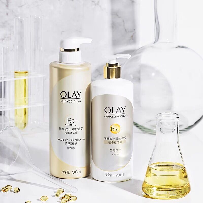 Set sữa tắm dưỡng thể olay vitamin c trắng da