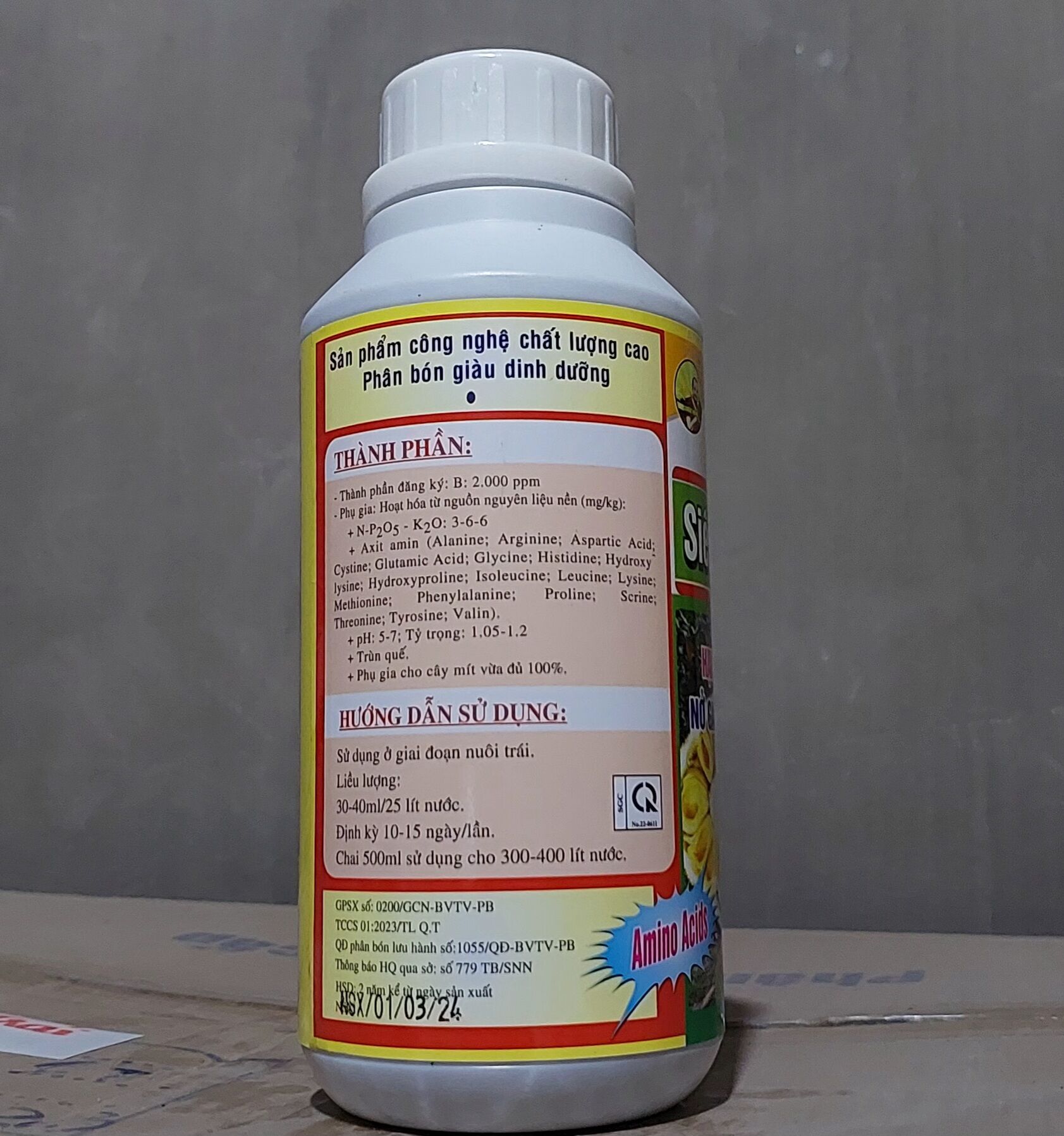 Thuốc xịt lớn trái mít BIOMAX chai 500ml