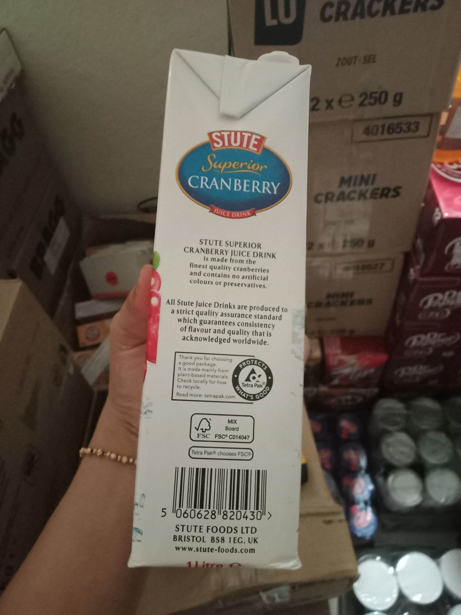 Nước ép nam việt quất superior cranberry 1l- nhập khẩu của anh