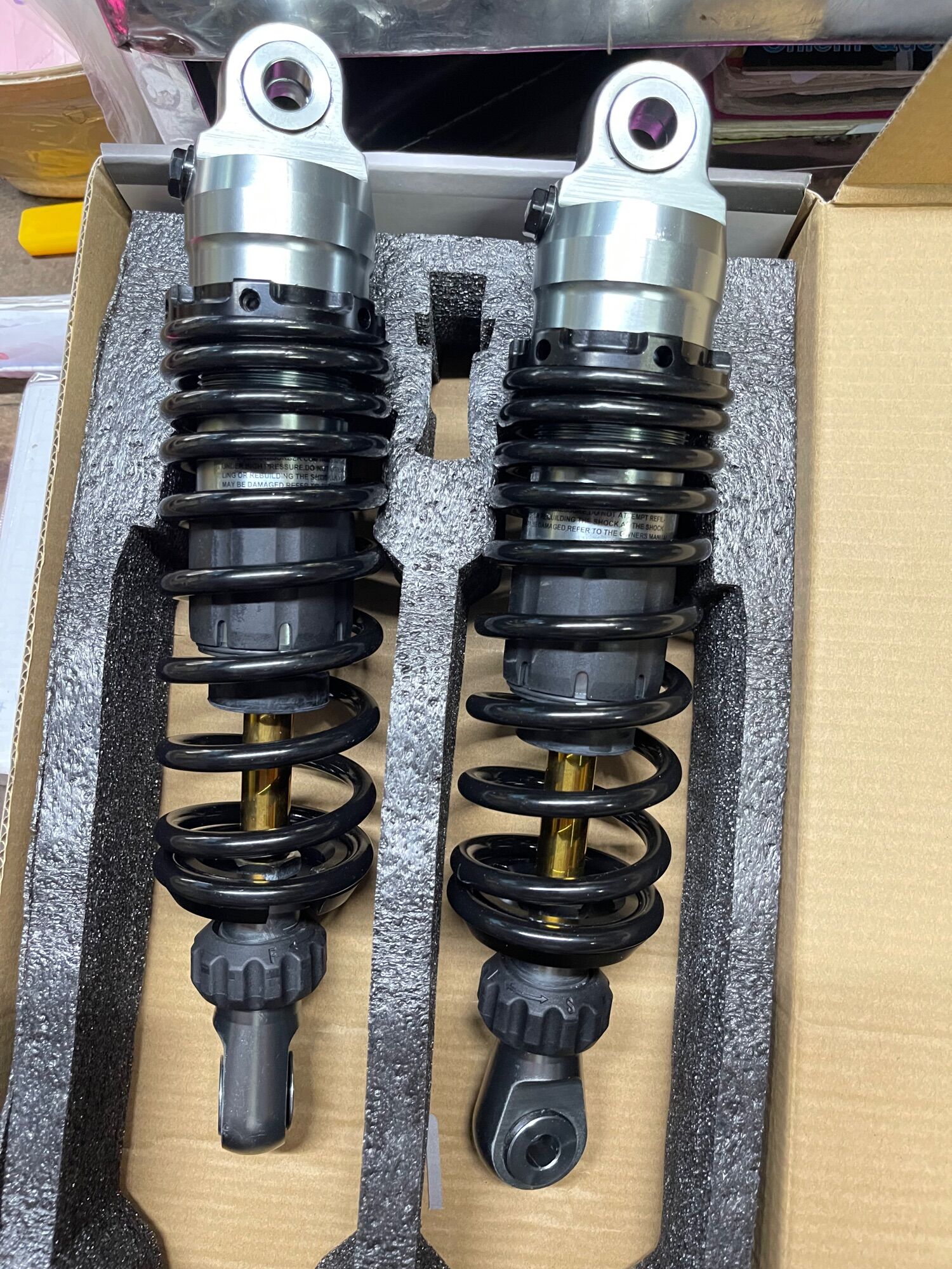 Phuộc nhún nitron ohlins gắn xe sirius taurus max cub