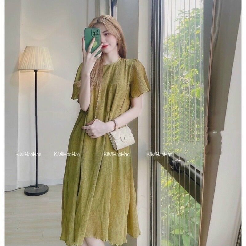 Đầm bầu voan 2 lớp siêu nhẹ