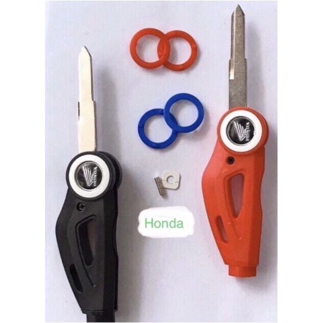 Phôi chìa khoá bấm gập độ các dòng xe HONDA ( có 3 màu đỏ , xanh , đen )