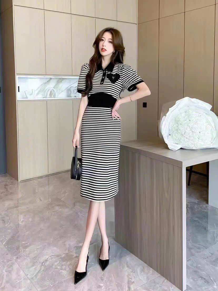 ( HÀNG QUẢNG CHÂU SIÊU CẤP) ĐẦM BODY SỌC - DÁNG DÀI - SIÊU HACK DÁNG