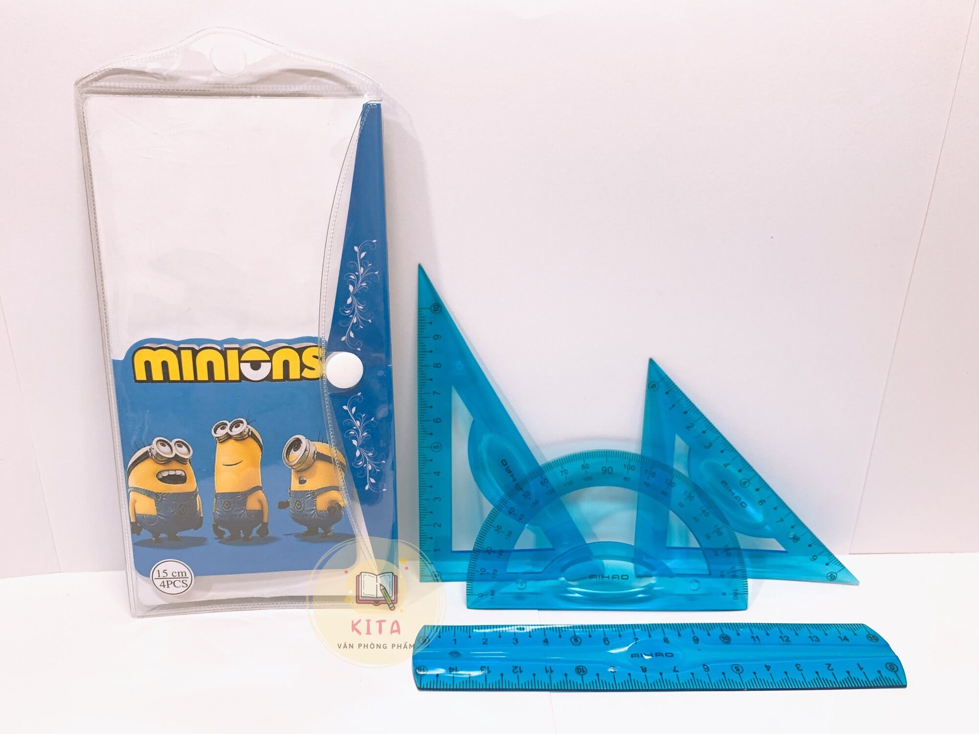 Thước dẻo bộ 4 món 15cm
