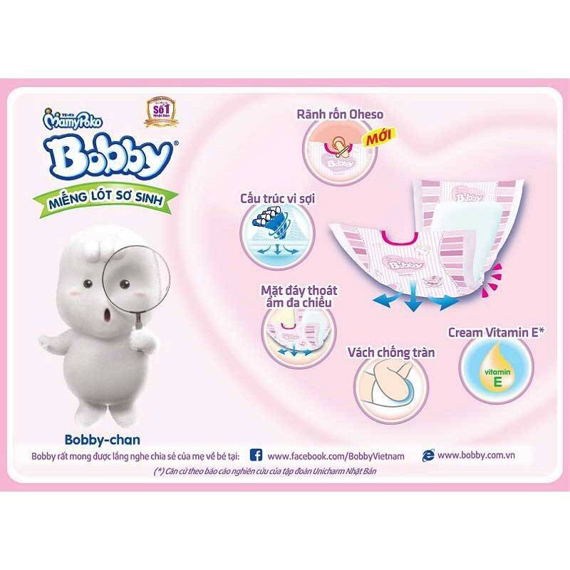 Tả dán bobby size sơ sinh S M L