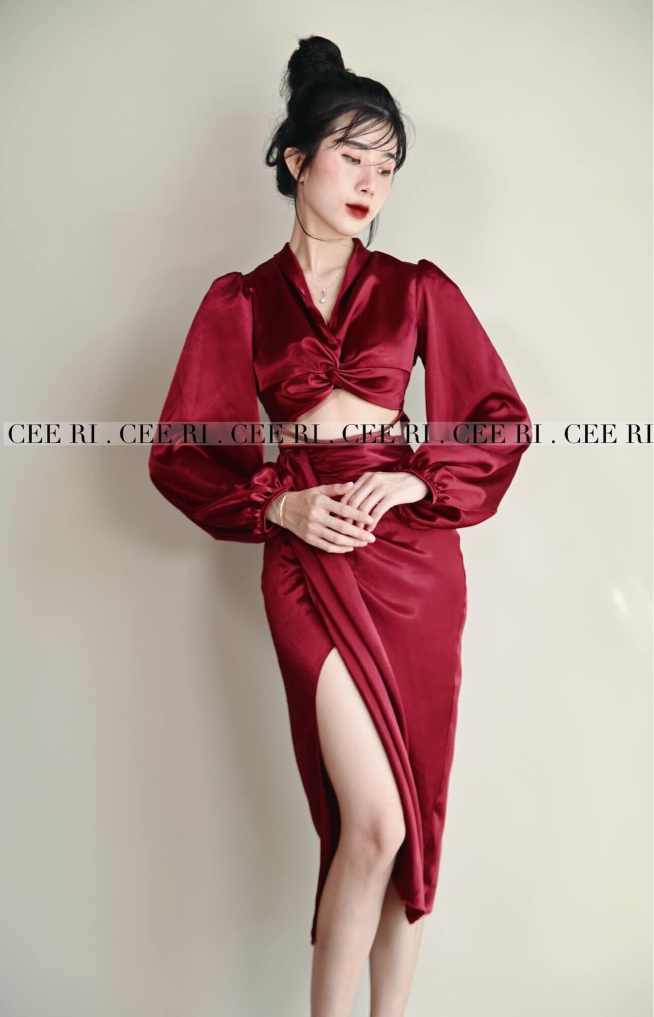 Ảnh Thật MẪU ĐỘC QUYỀN SHOP CEERI - vet lụa đen