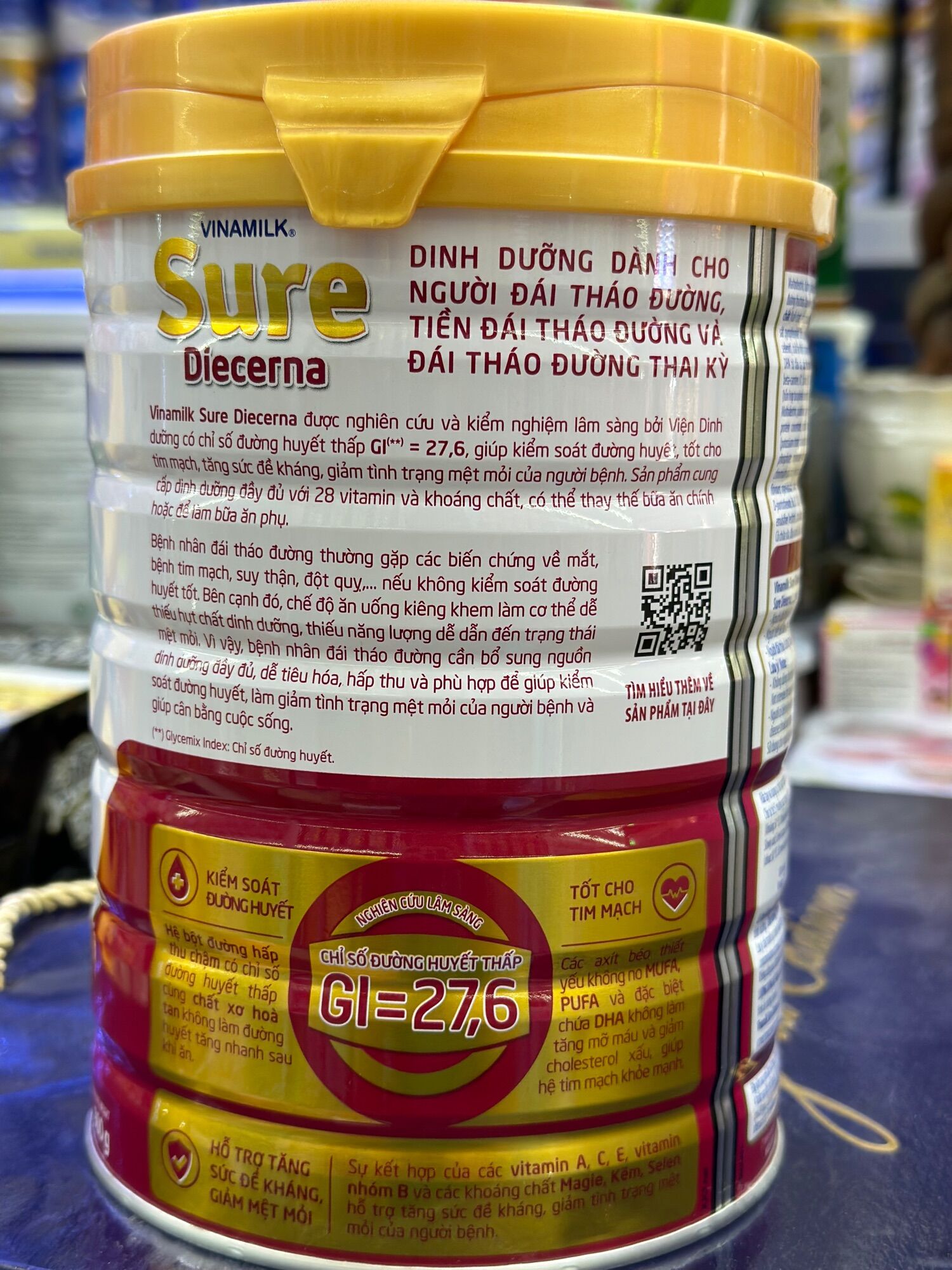 Sữa bột Vinamilk Sure Decerna 900gr date 2024