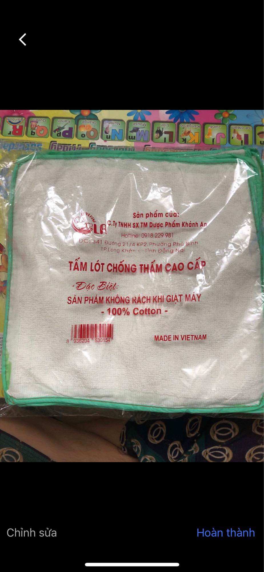 Sét 10 miếng lót sơ sinh chống thấm cao cấp