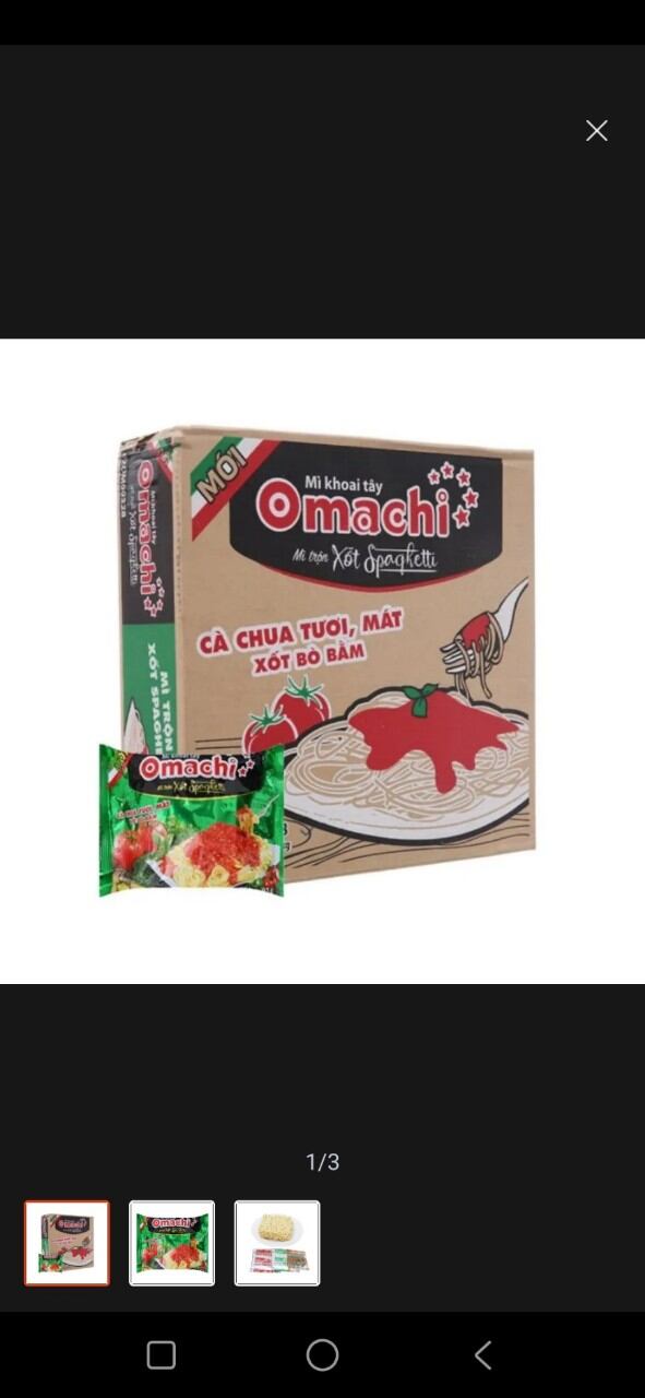 mì omachi xốt spaghetti (30 gói ×90g)