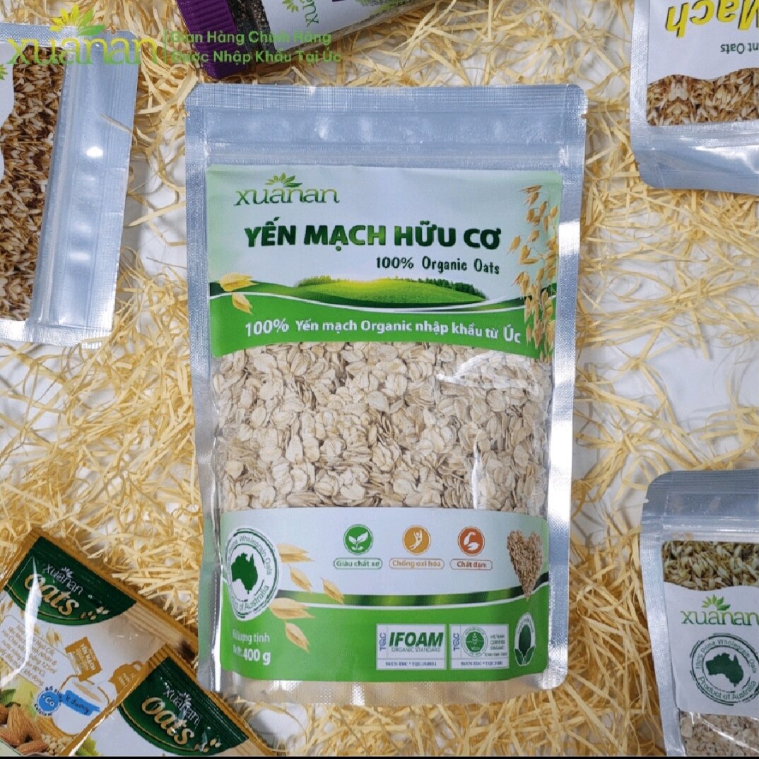 Yến Mạch Hữu Cơ organic Xuân An 400Gr (Tặng kèm)