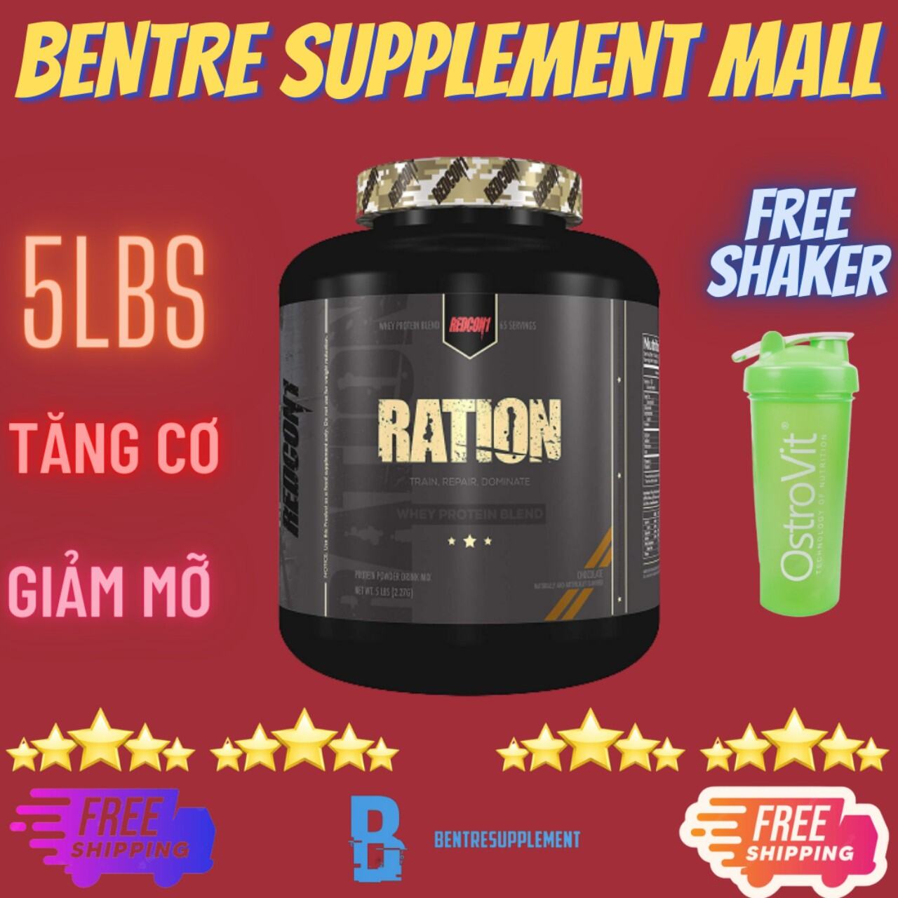 REDCON1 RATION WHEY PROTEIN HYDROLYZED CONCENTRATE TĂNG CƠ ĐẲNG CẤP 2KG