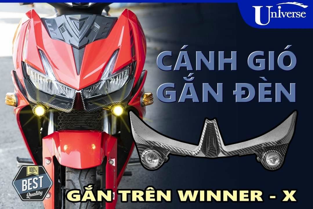 Cánh Gió Winner X v2 tích hợp led bi cầu mini chính hãng Universe