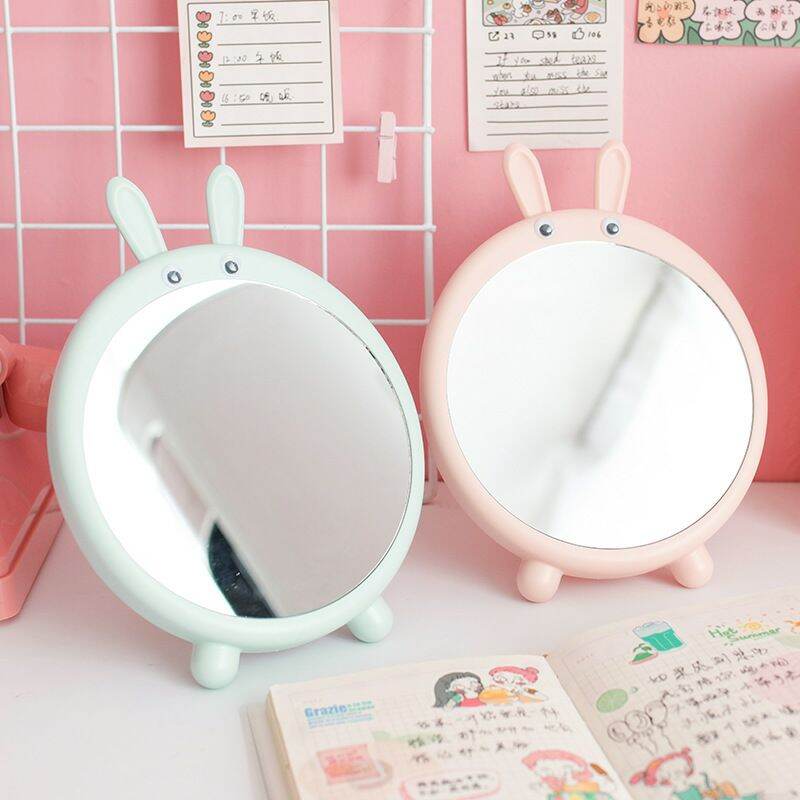 Gương trang điểm để bàn hình thỏ dễ thương