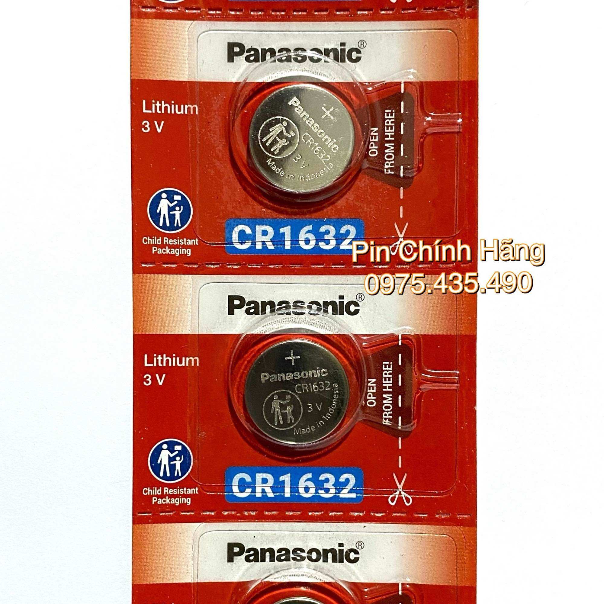 Combo 2 Viên Pin CR1632 Panasonic Lithium 3V Chính Hãng - Không Chính Hãng Hoàn Tiền 200%