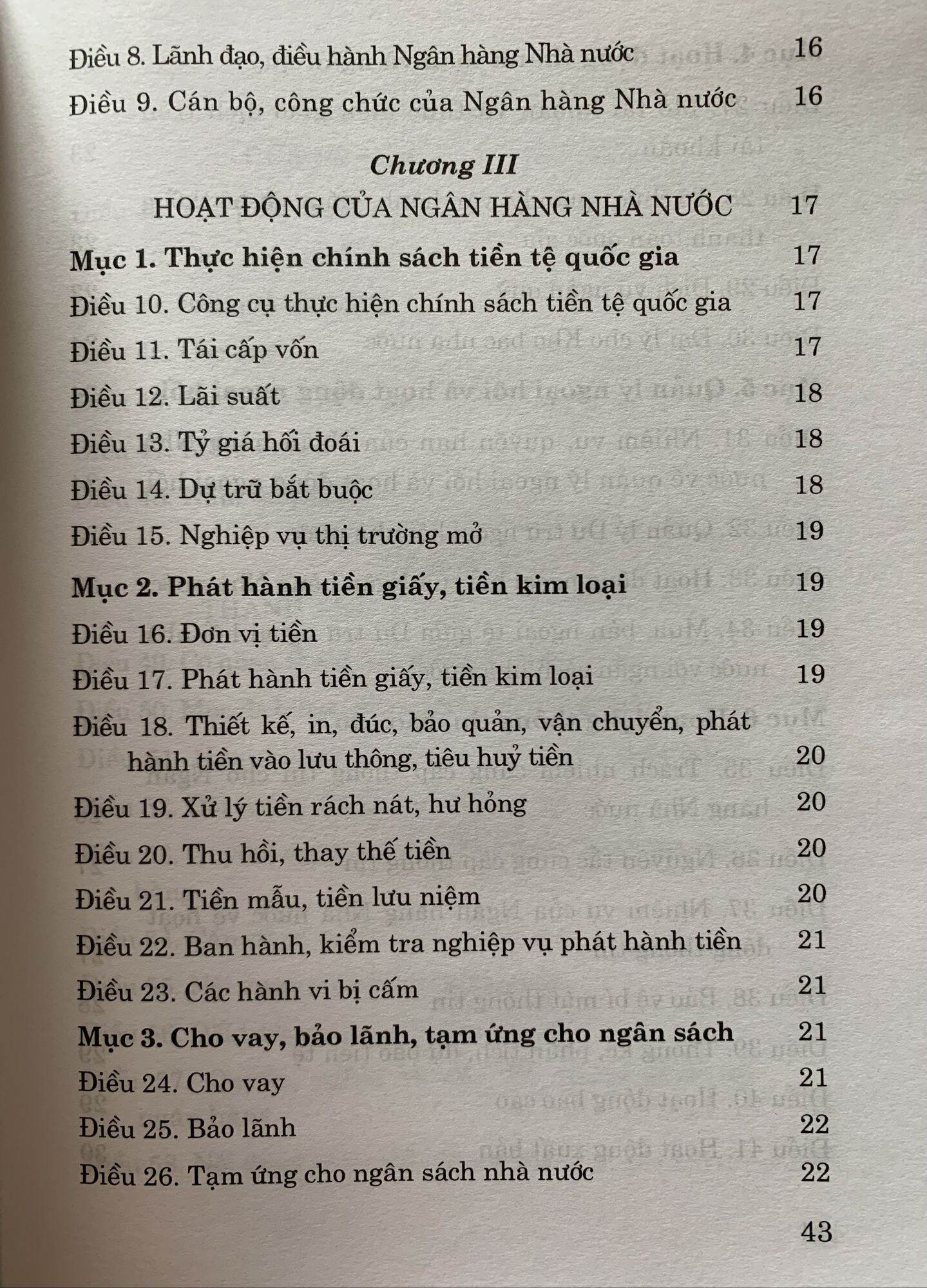 Luật Ngân Hàng Nhà Nước Việt Nam ( Hiện hành ) ( Sửa đổi, bổ sung năm 2022 )