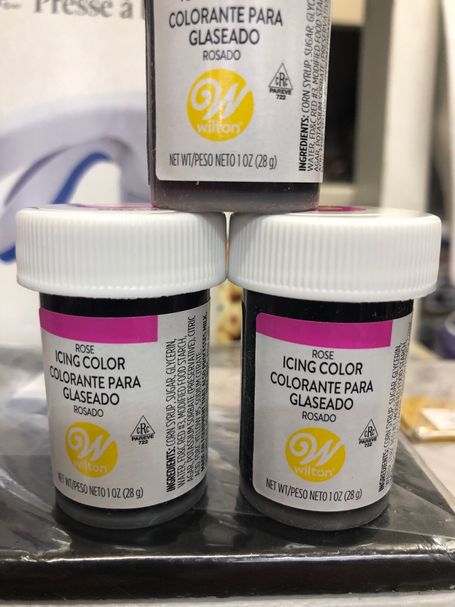 Màu Hồng rose Wilton icing color 29ml