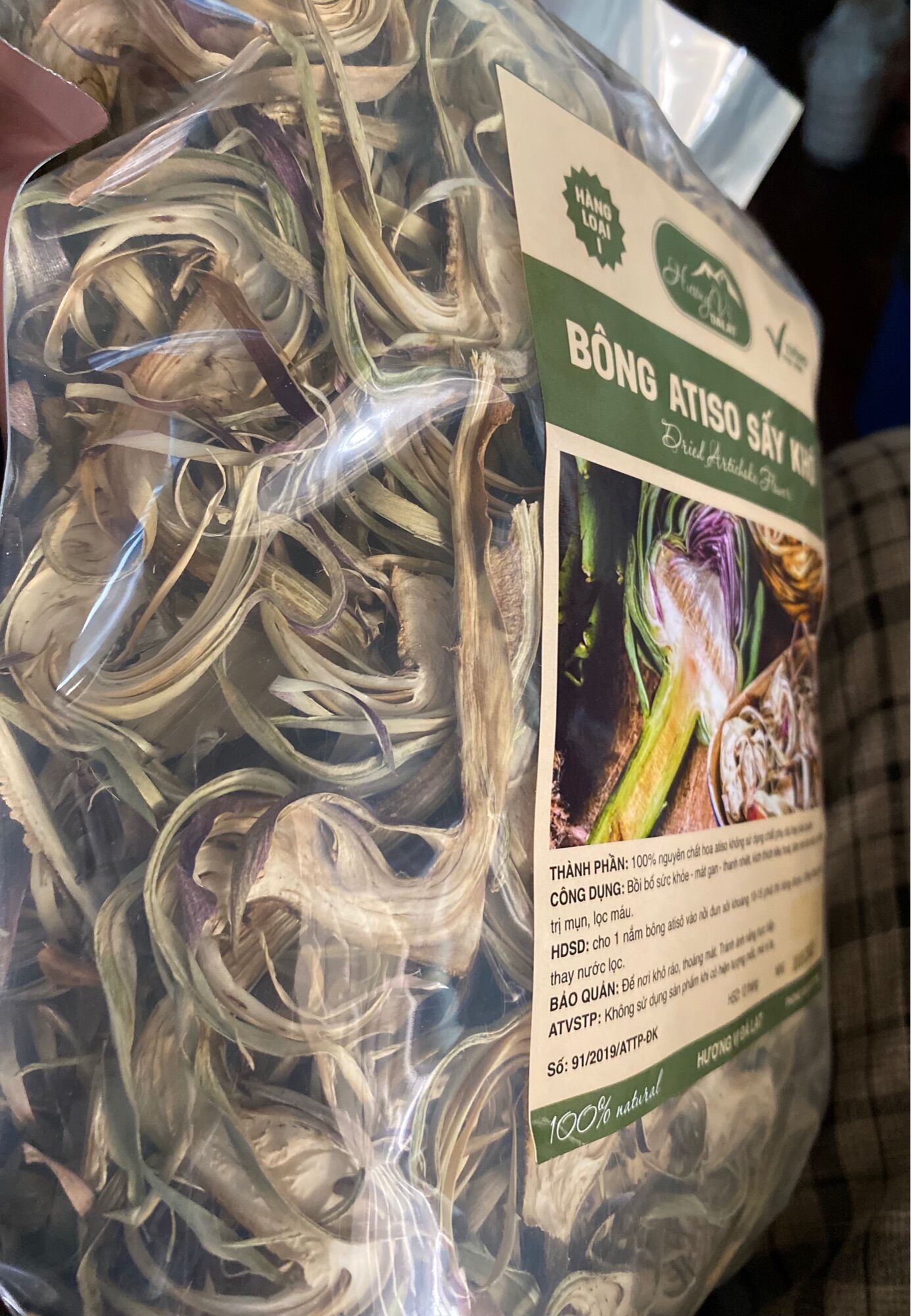 500G Bông Atiso khô Đà Lạt loại 1 không pha