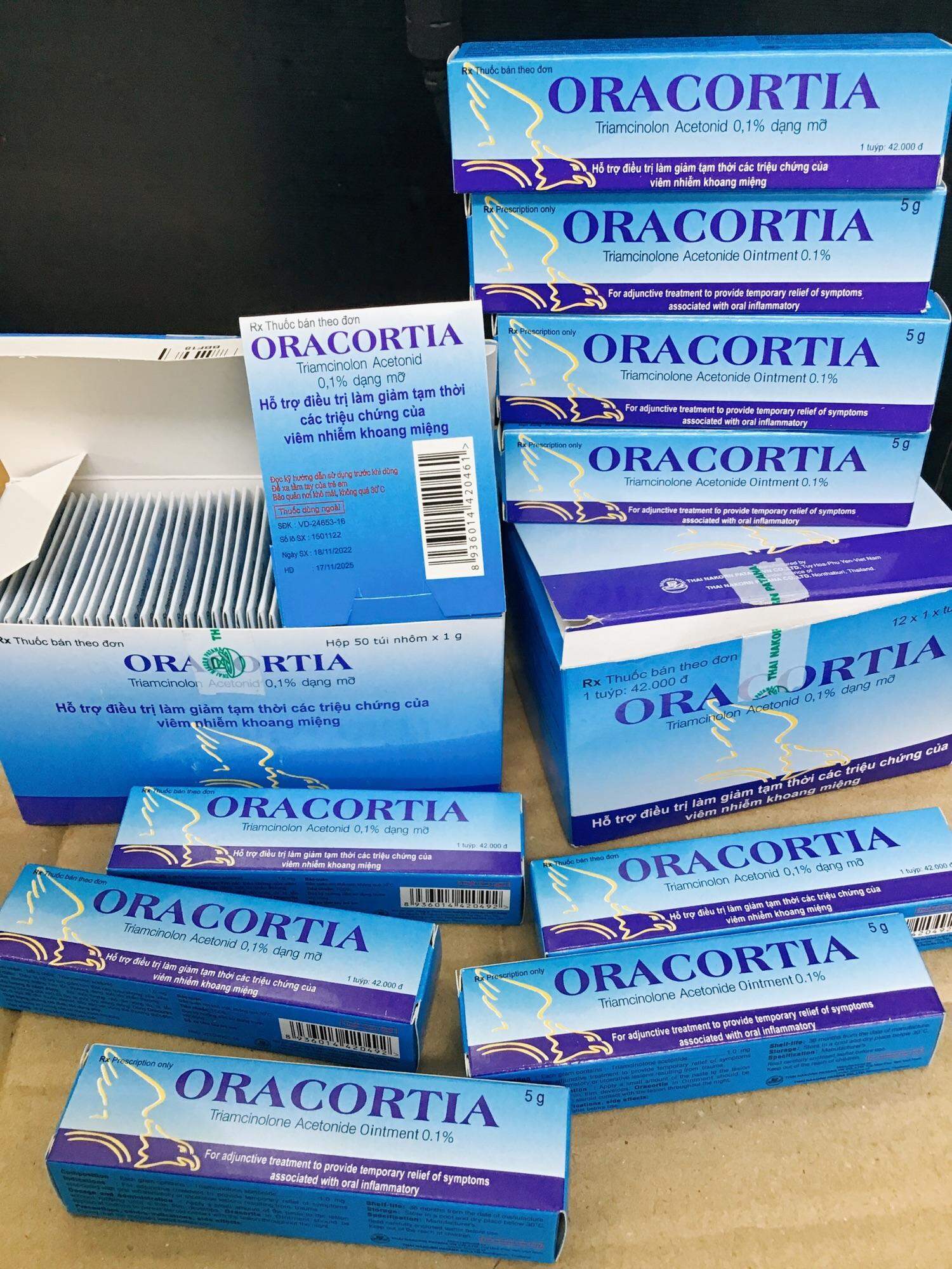 GEL BÔI NHIỆT MIỆNG ORACORTIA- GIẢMĐAU DO LỞ MIỆNG, NỔI ĐẸN, NHIỆT MIỆNG, NÓNG TRONG NGƯỜI