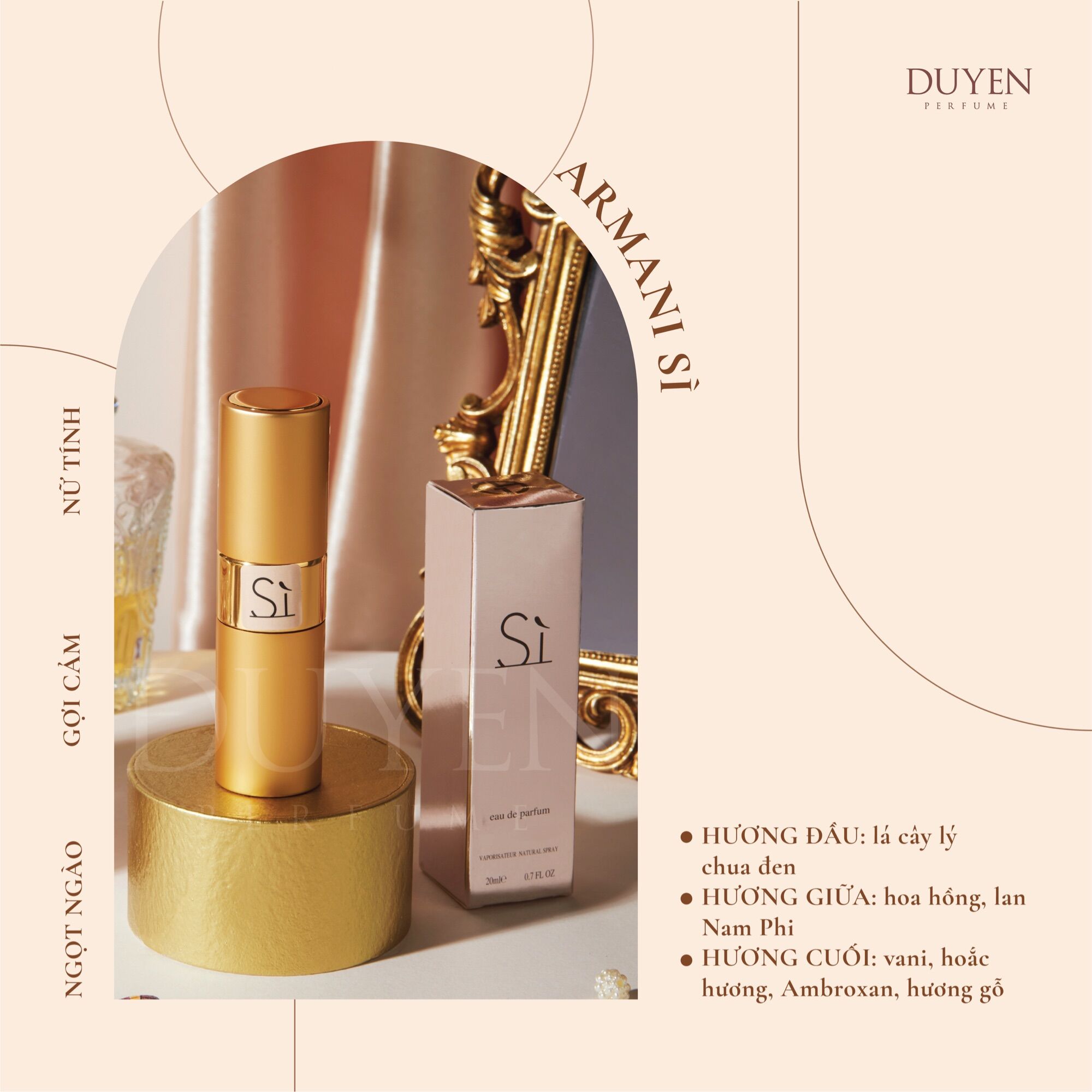 Nước hoa Nữ SÌ Ngọt ngào Thu hút duyenperfume