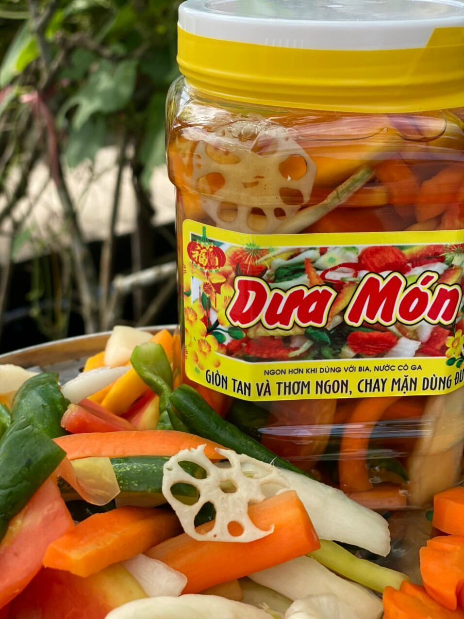Hũ 1kg dưa món chay mặn đều dùng được