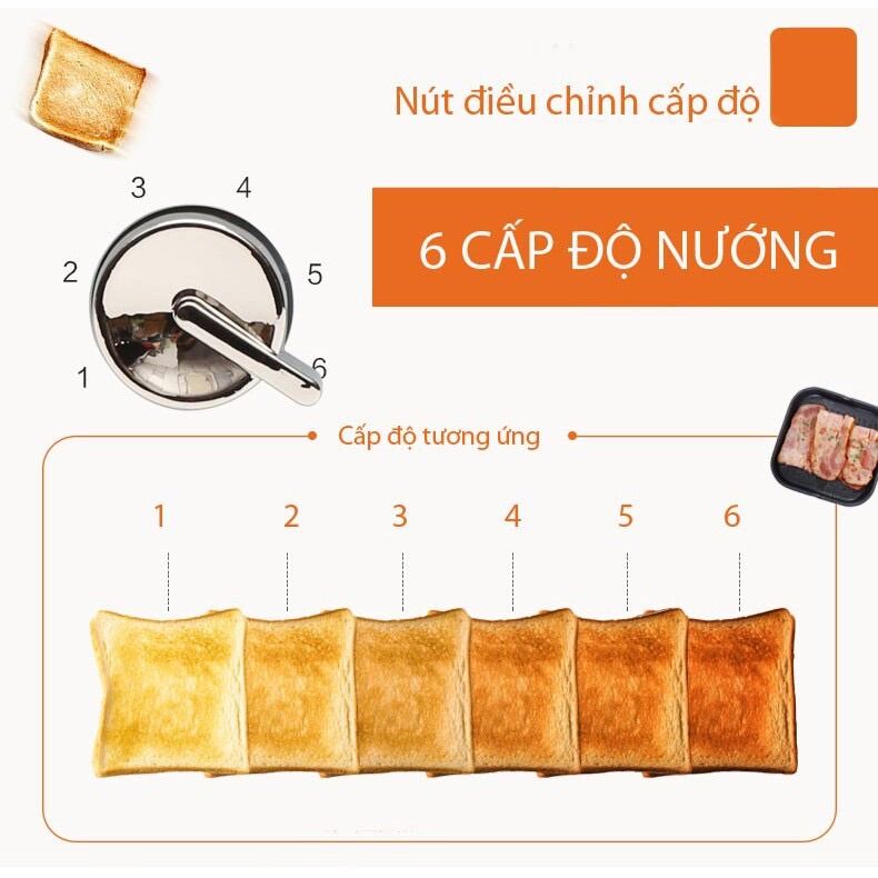 Máy Nướng Bánh Mì Lock& Lock EJB221BLU (730W)