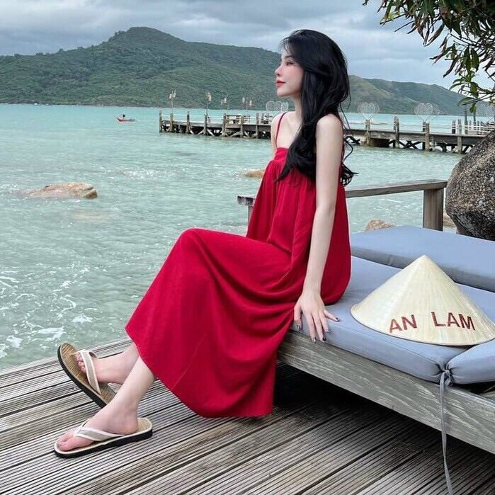 Váy maxi 2 dây dáng dài cực xinh