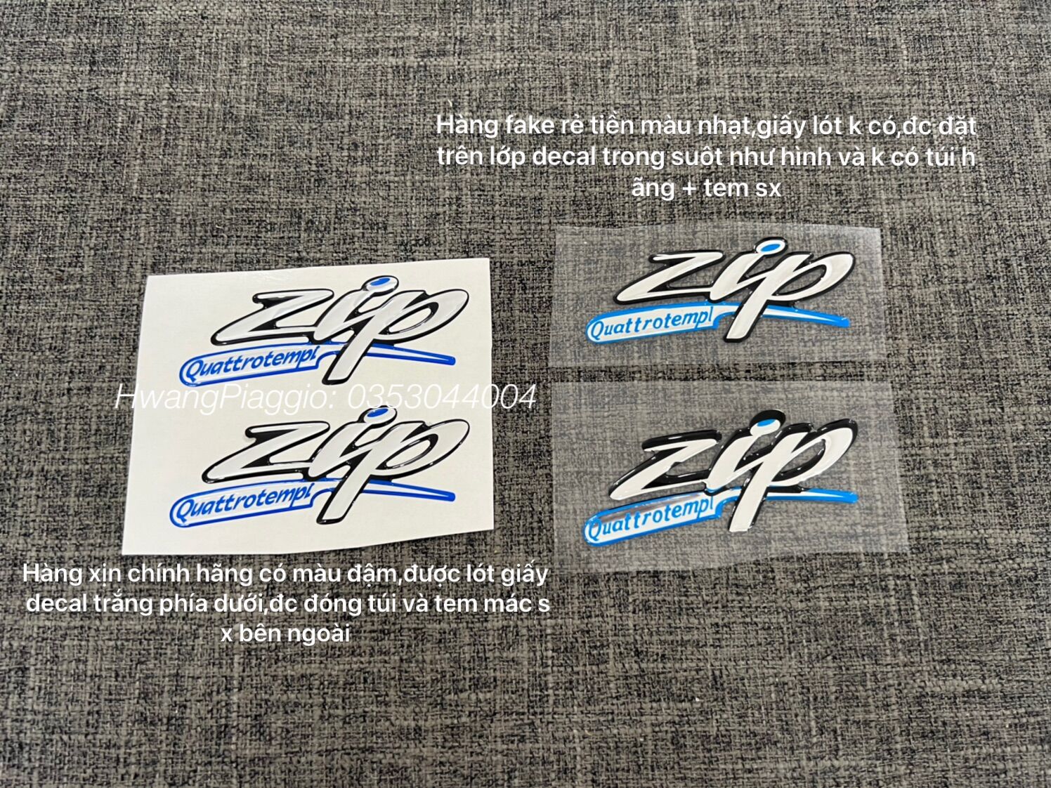 Tem xe Zip xịn chính hãng ❤️