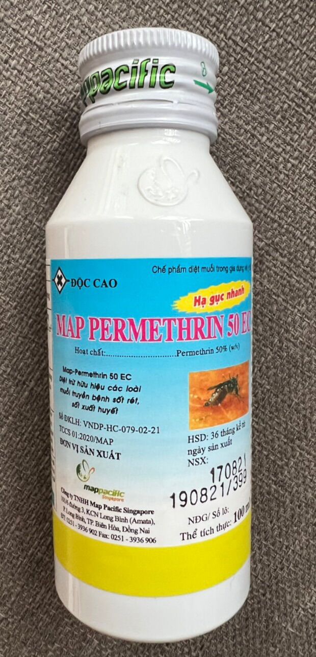Thuốc diệt muỗi gia dụng và y tế - Map Permethrin 50EC